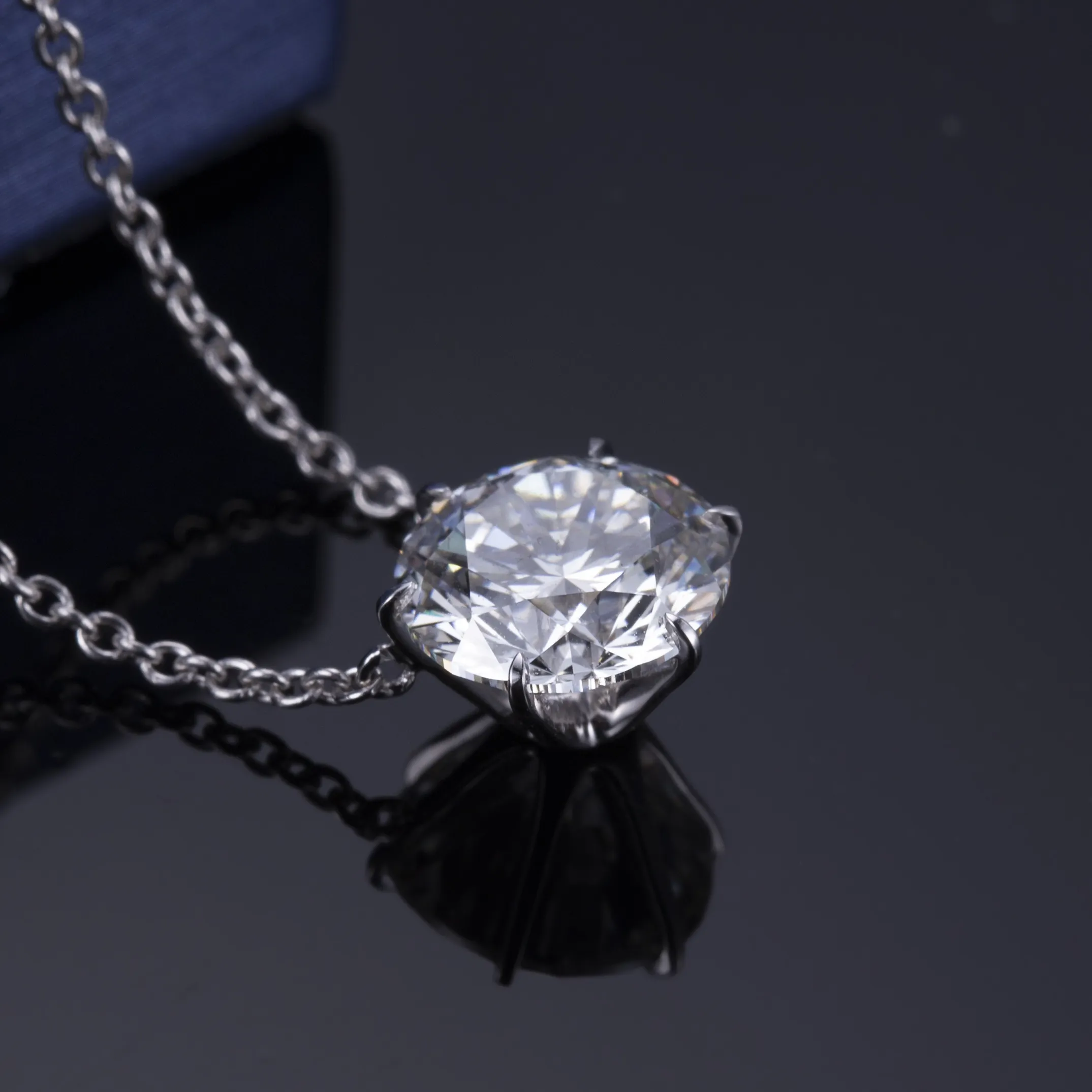 Custom lab grown diamond tennis necklace factory direct supply Manufacturer | Messi Jewelry 7