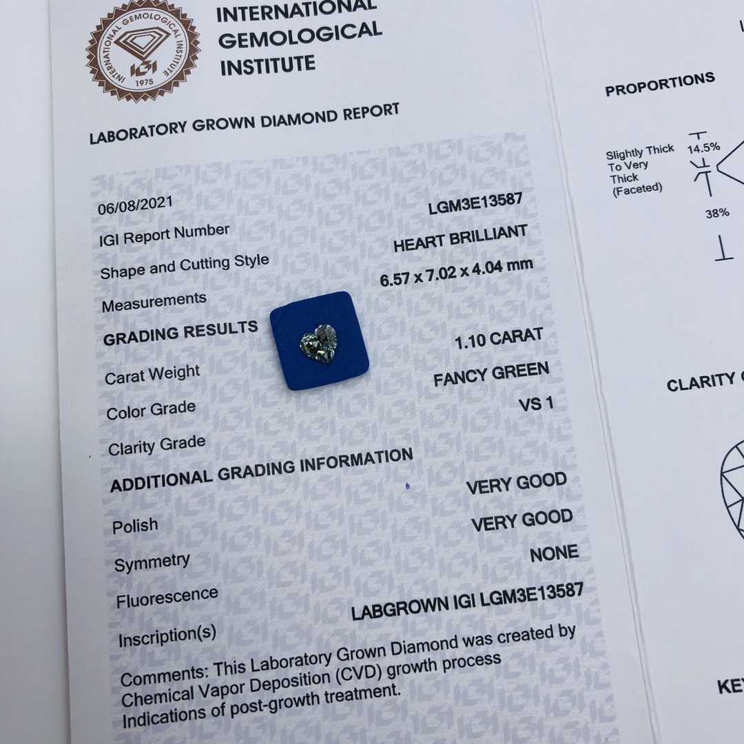 Custom lab green diamond from China Manufacturer | Messi Jewelry 10