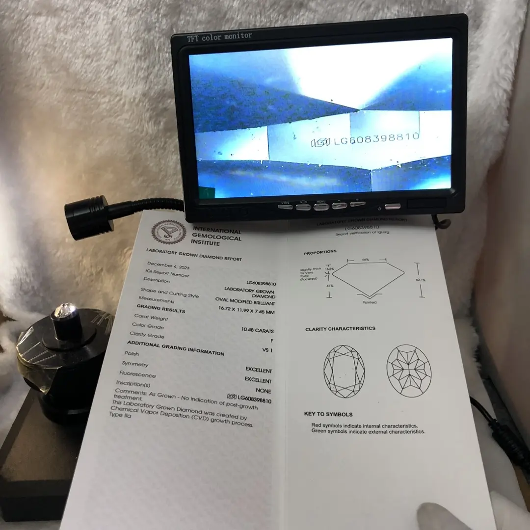 Custom large lab grown diamonds for sale with good price Manufacturer | Messi Jewelry 5