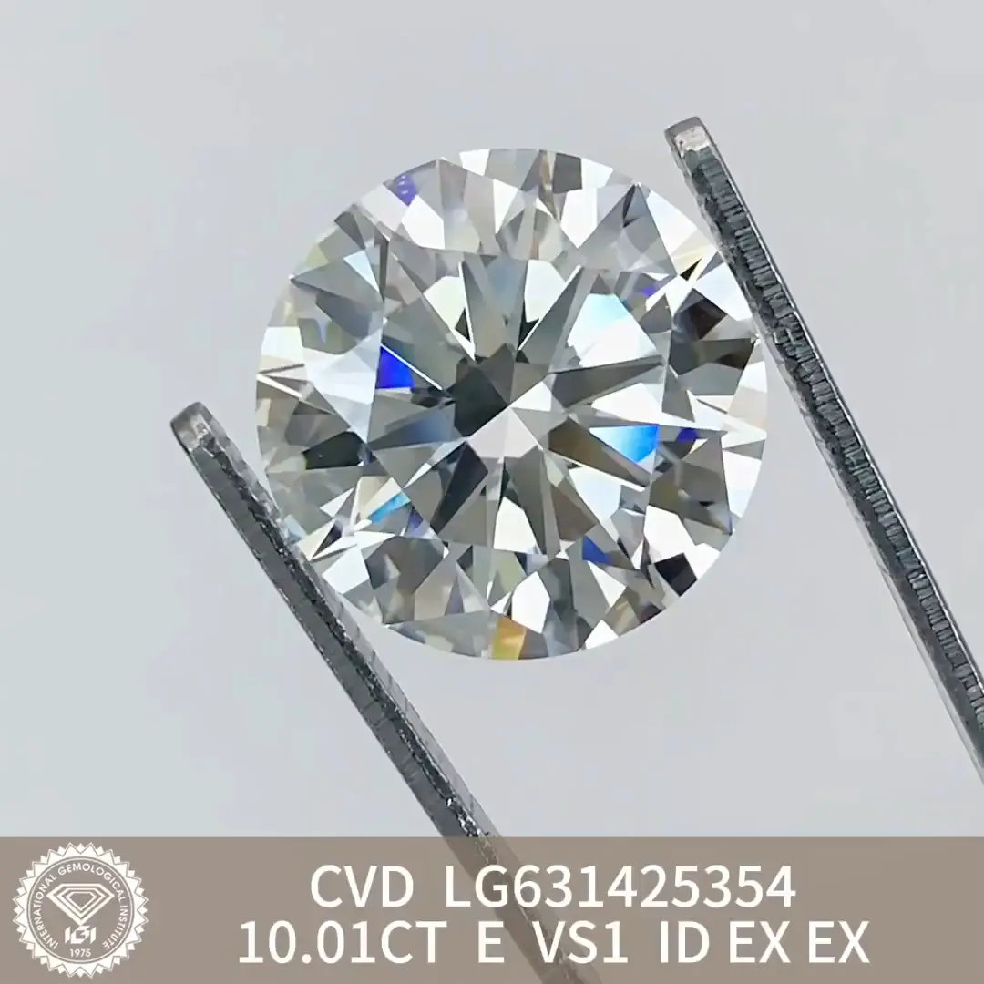 10CT Round Lab Grown Diamond - IGI Certified - Customizable Styles 6