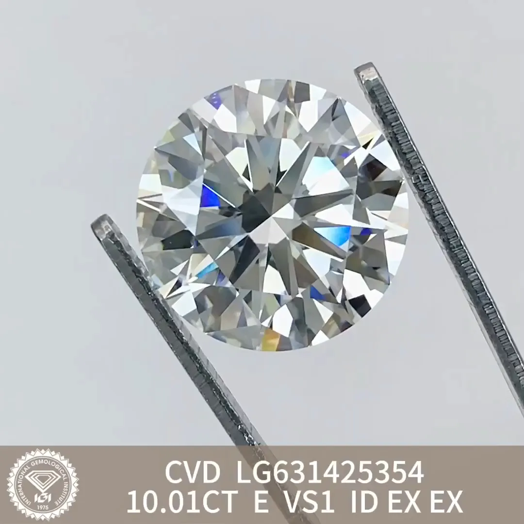 10CT Round Lab Grown Diamond - IGI Certified - Customizable Styles 6