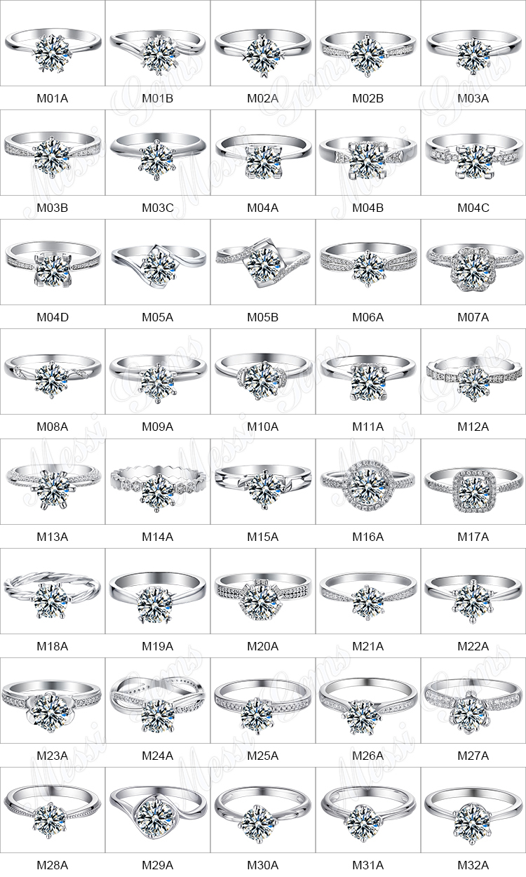 Messi Jewelry - Messi Jewelry factory wholesale price 925 moissanite silver jewelry rings man moissanite ring for men Men Ring 14
