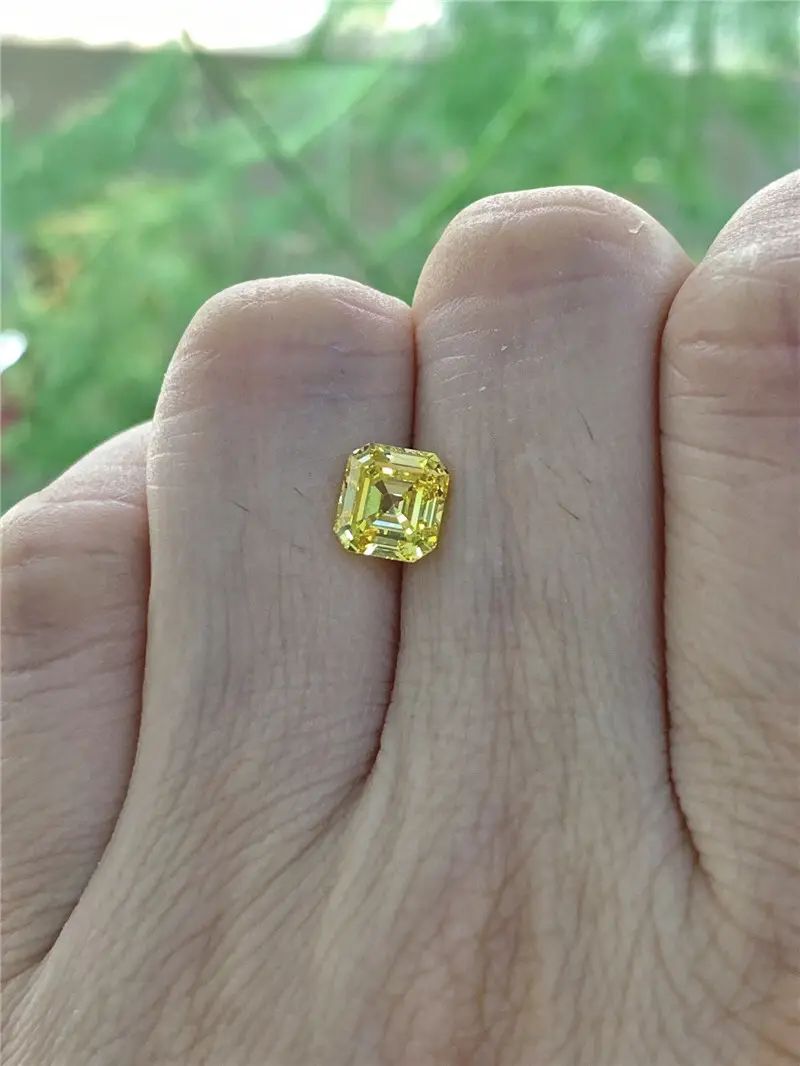 Messi Jewelry Asscher Cut Lab Grown Diamond 4