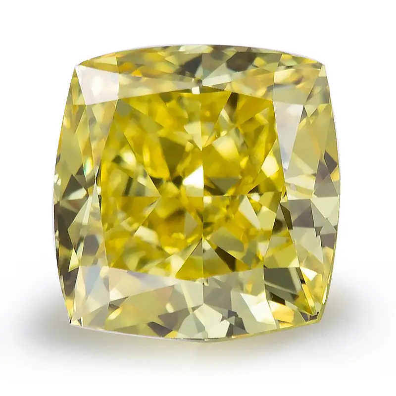 Gioielli Messi - Diamanti Cuson Cushion Cut Creato Diamanti 0,6 Ct ~ 1,36 CT CVD HPHT Giallo Lab Giallo 1