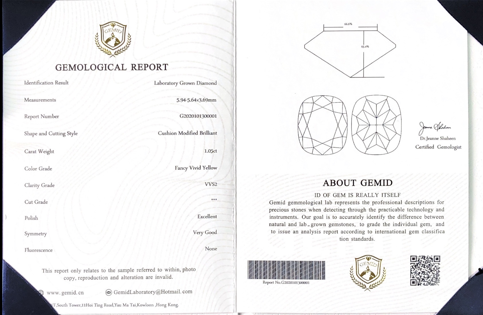 Messi Jewelry - Cushion Cut Lab Created Diamonds 0.6ct~1.36ct Cvd HPHT Yellow Lab Grown Diamonds Yellow 16