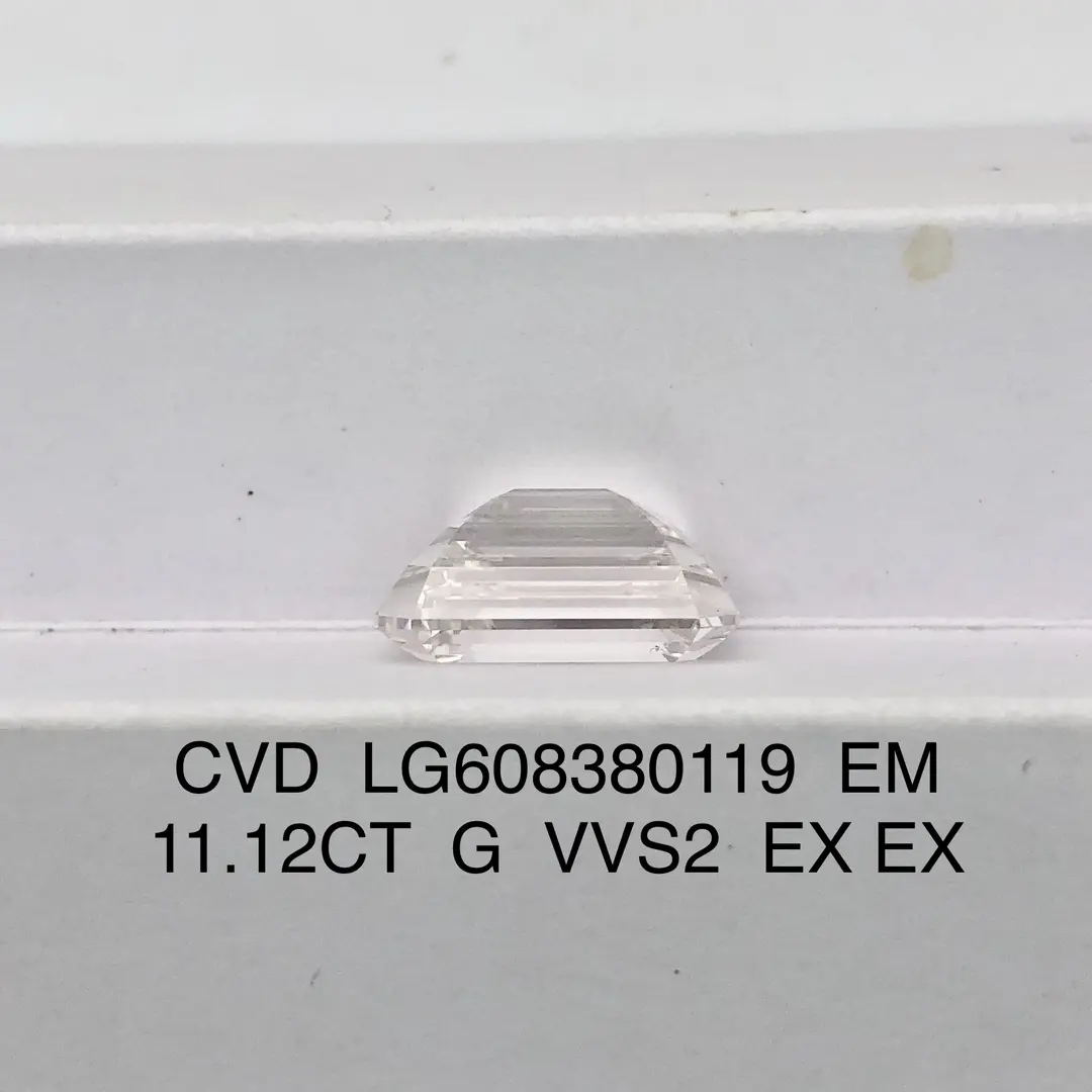 11.12CT G VVS2 Emerald Lab Grown Diamond - IGI Certified 7