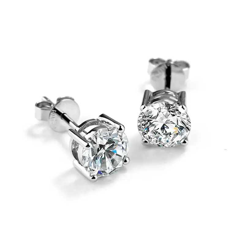 IGI Certified Lab Diamond Stud Earrings 4