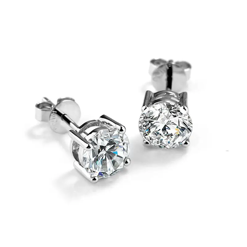 IGI Certified Lab Diamond Stud Earrings 4