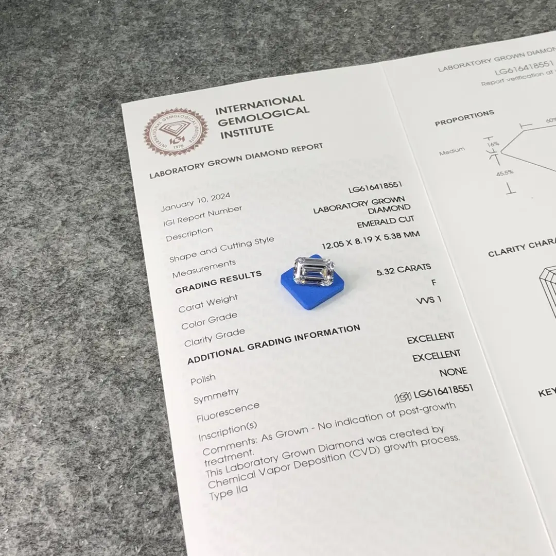 Fancy Shape Lab Diamond Lab Grown Diamond Supplier for Ring Factory 4