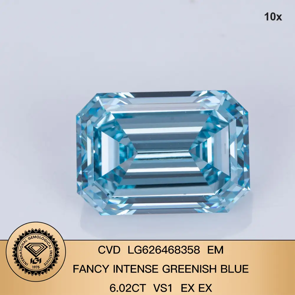 Diamante suelto CVD 6.02CT ex elegante 1