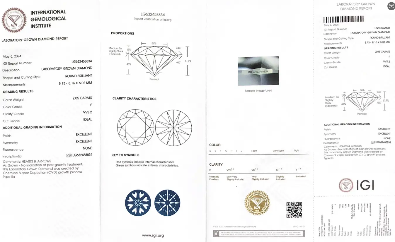 4 Carat Oval Lab Grown Diamond Price by Messi Jewelry 4