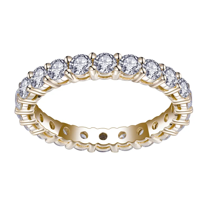 Creative rose gold moissanite wedding band with custom services | Messi Jewelry 6