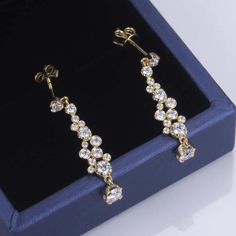 Moissanite Sterling Silver Stud Earrings - Pag-upgrade sa Pagtrabaho ug Pagdaginot sa Gasto 12