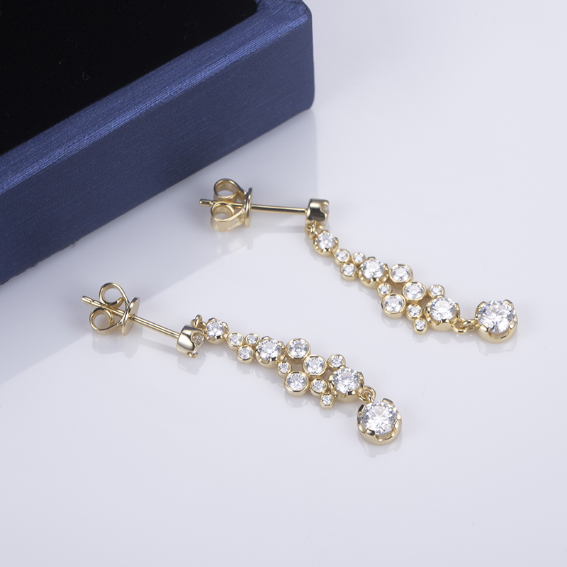 Moissanite Sterling Silver Stud Earrings - Pag-upgrade sa Pagtrabaho ug Pagdaginot sa Gasto 10