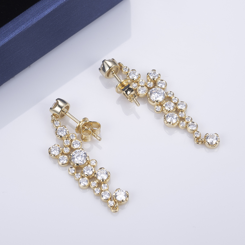 Moissanite Sterling Silver Stud Earrings - Pag-upgrade sa Pagtrabaho ug Pagdaginot sa Gasto 13