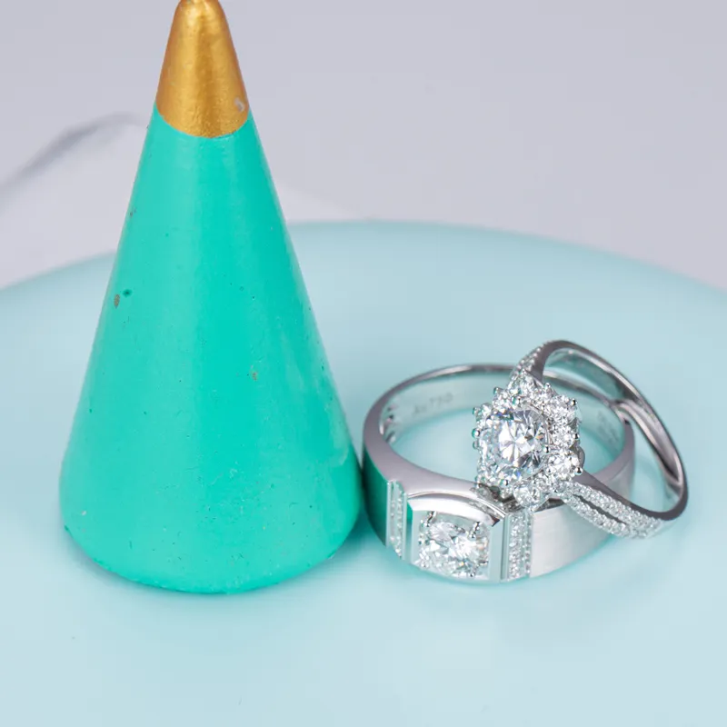 Jaminan Kualiti Cincin Perkahwinan Berlian Fesyen yang Dihasilkan di Makmal Fesyen untuk Pemberian Hadiah 3