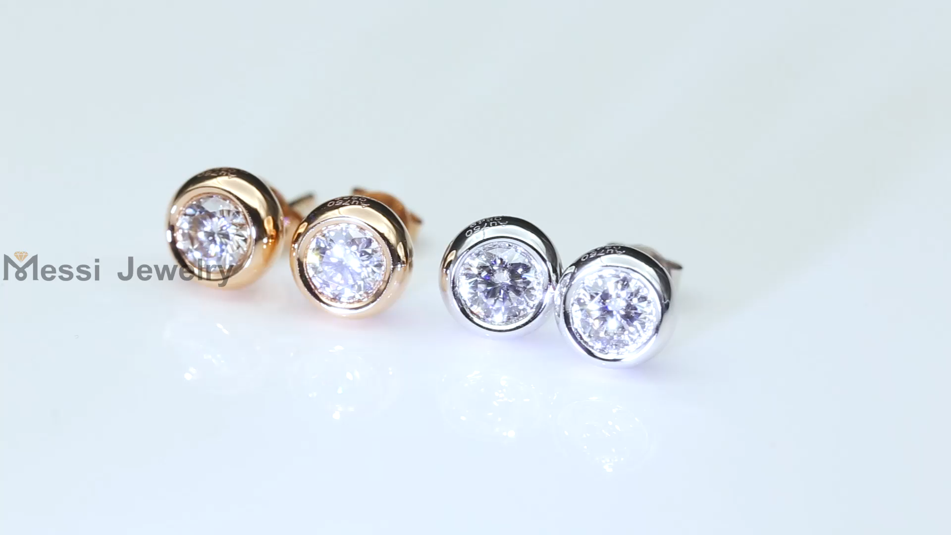 anting-anting berlian buatan manusia pada Harga Borong | Barang Kemas Messi 10