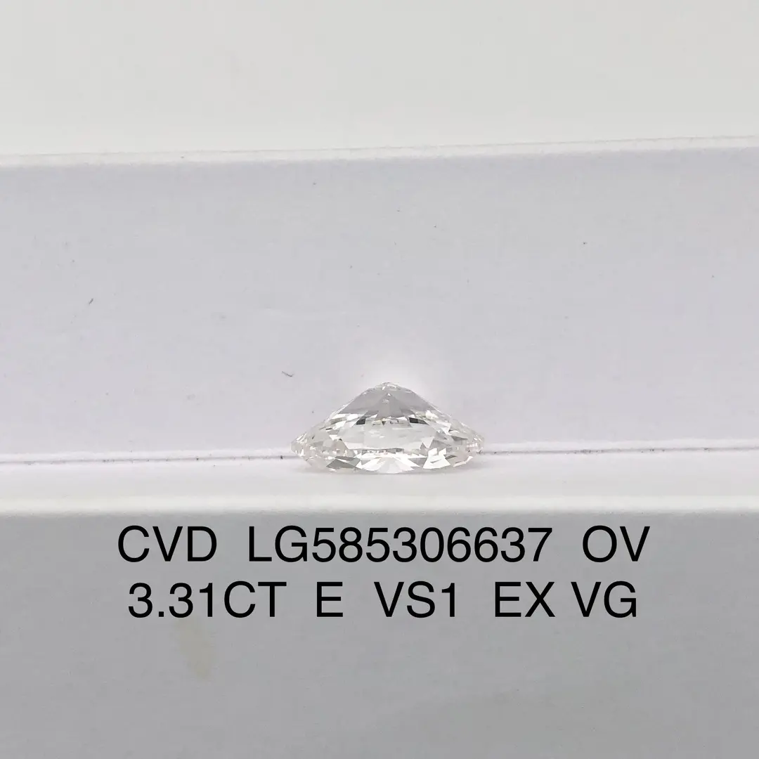 Messi Jewelry | factory Direct 3 carat lab diamond oval directly sale 2