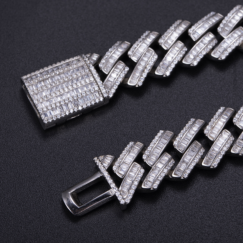 Messi Jewelry - customized hip-hop jewelry Men's Cuban Link Chain with cubic zircon Bracelet 11