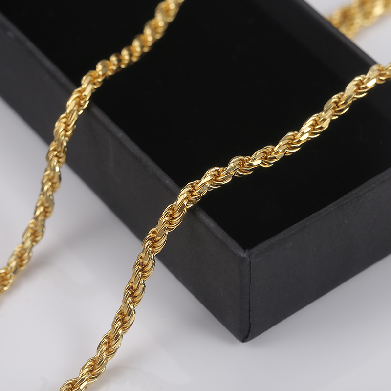 925 Sterling Silver Hip Hop Rope Chain Necklace for Jewelry Making, Customizable and Unique 9