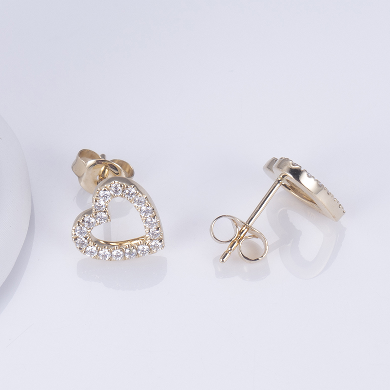 Barang Kemas Messi - Barang Kemas Messi Potongan Bulat DEF colorlab berlian dewasa perhiasan fesyen wanita 14k anting-anting berlian 10