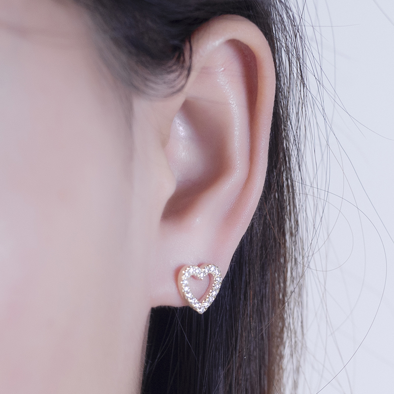 Barang Kemas Messi - Barang Kemas Messi Potongan Bulat DEF colorlab berlian dewasa perhiasan fesyen wanita 14k anting-anting berlian 13