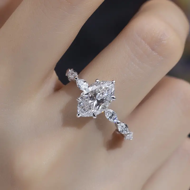 IGI Certified 2.02ct Pear Lab Diamond - US 8.5 - 18k White Gold | Custom Pendants 7