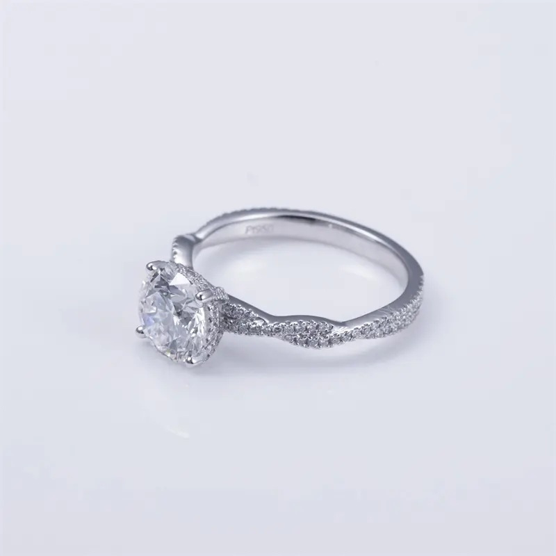 IGI Cert. 8.24CT Pear Lab Grown Diamond Ring - Customizable 4