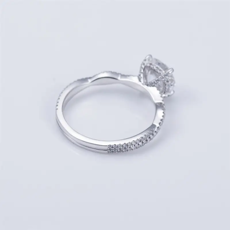 IGI Cert. 8.24CT Pear Lab Grown Diamond Ring - Customizable 5