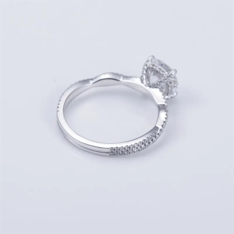 IGI Cert. 8.24CT Pear Lab Grown Diamond Ring - Customizable 5