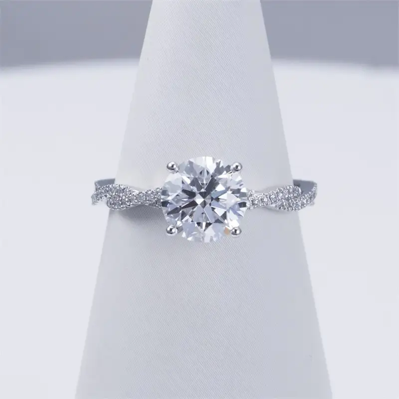 IGI Cert. 8.24CT Pear Lab Grown Diamond Ring - Customizable 3