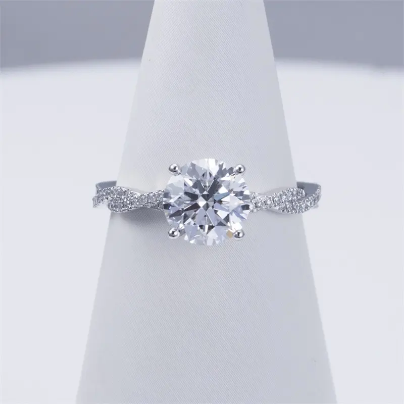 IGI Cert. 8.24CT Pear Lab Grown Diamond Ring - Customizable 3