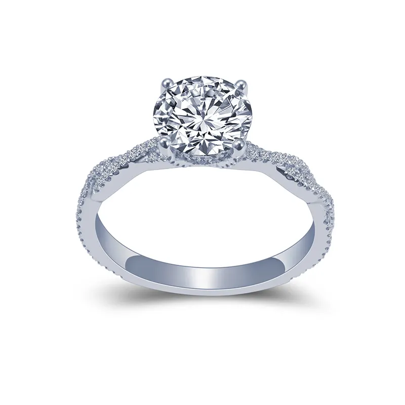 IGI Cert. 8.24CT Pear Lab Grown Diamond Ring - Customizable 2
