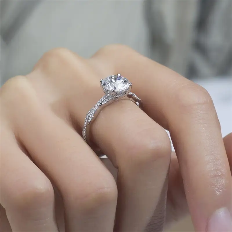 IGI Cert. 8.24CT Pear Lab Grown Diamond Ring - Customizable 7