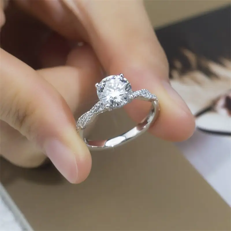 IGI Cert. 8.24CT Pear Lab Grown Diamond Ring - Customizable 6