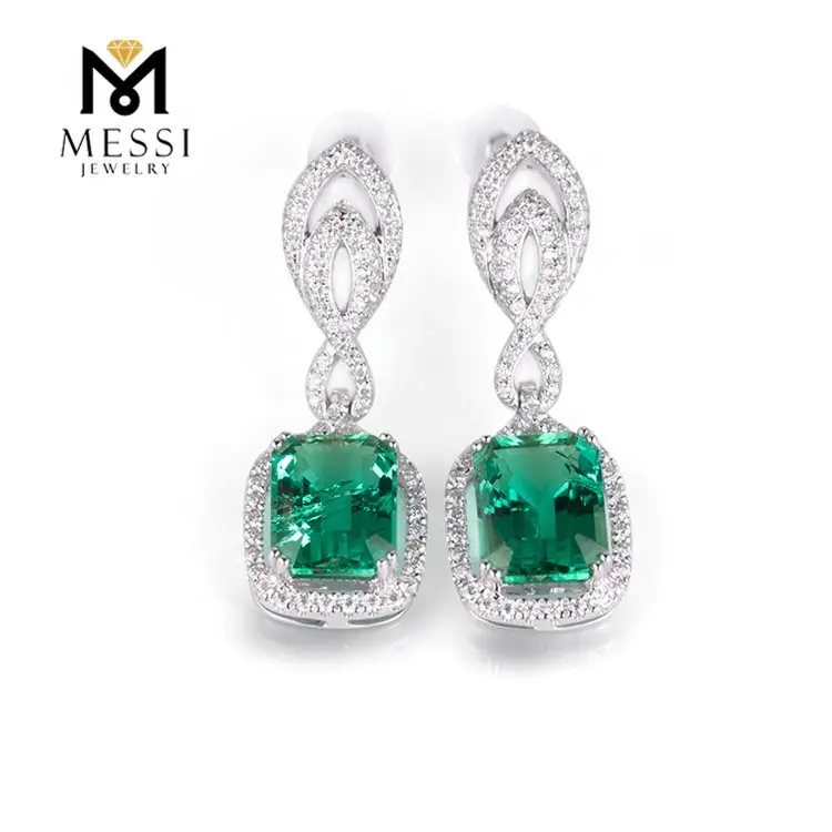 Messi Jewelry | freestanding ruby stone earrings high safety 5