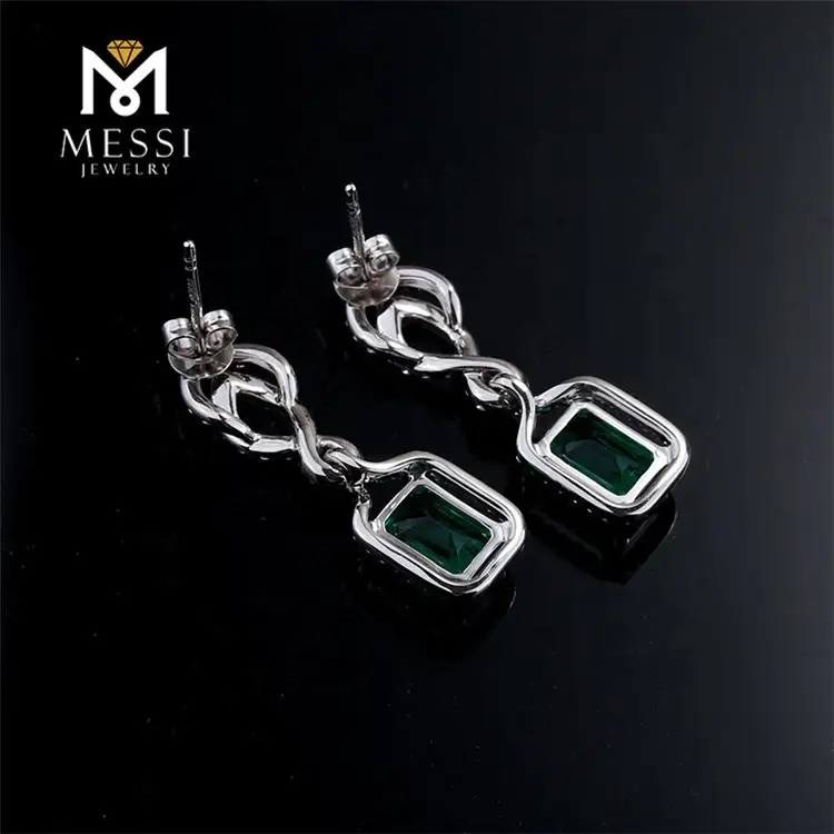 Messi Jewelry | freestanding ruby stone earrings high safety 7