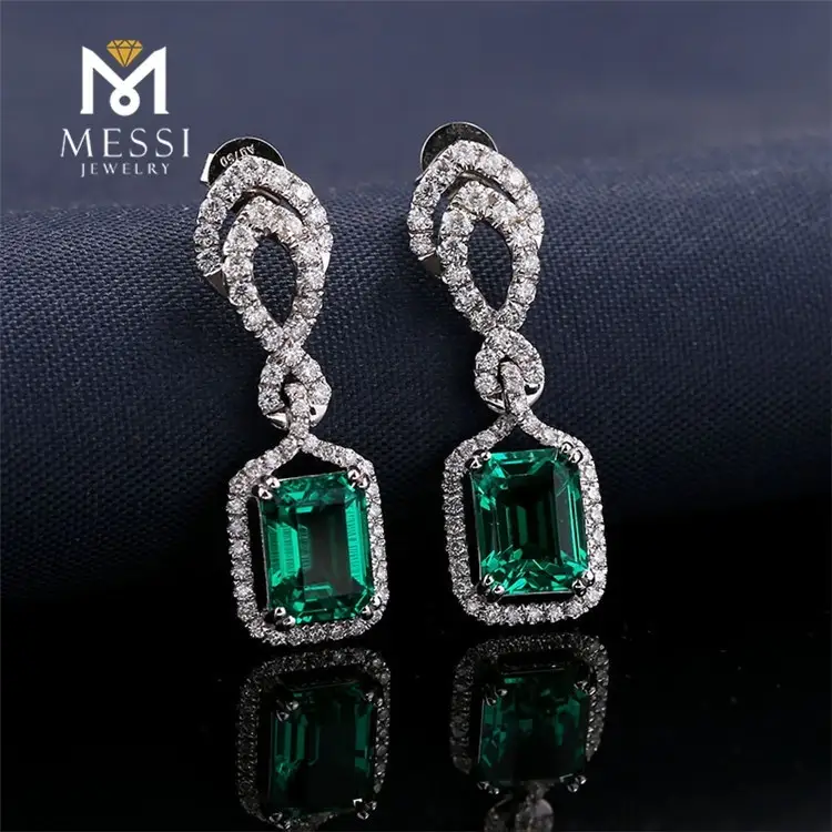 Messi Jewelry | freestanding ruby stone earrings high safety 6
