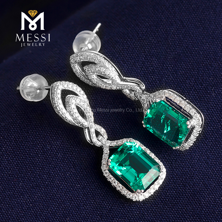 Messi Jewelry | freestanding ruby stone earrings high safety 16