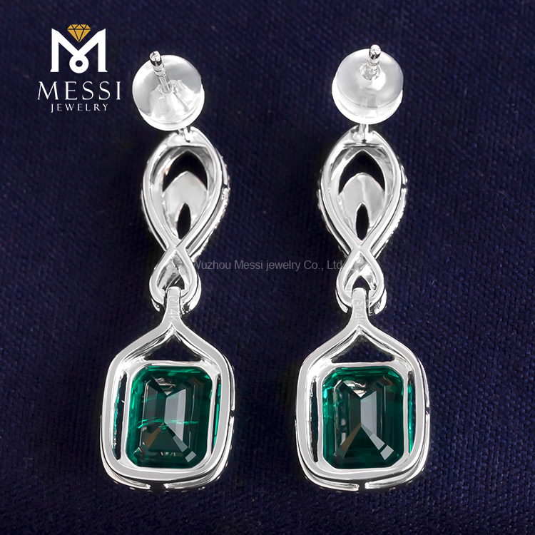 Messi Jewelry | freestanding ruby stone earrings high safety 18