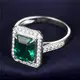 Emerald Ring White Gold 3ct - Topaz Engagement Ring 5