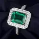 Emerald Ring White Gold 3ct - Topaz Engagement Ring 4