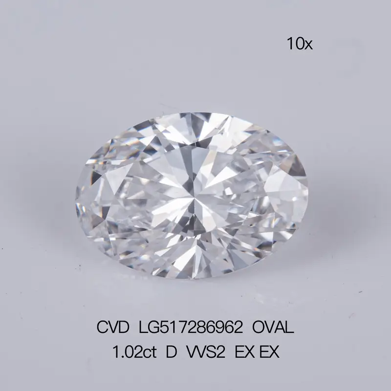 1.02ct Oval Lab Grown Diamond with IGI Certificate 5