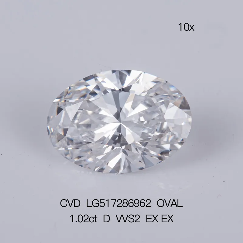 1.02ct Oval Lab Grown Diamond with IGI Certificate 5