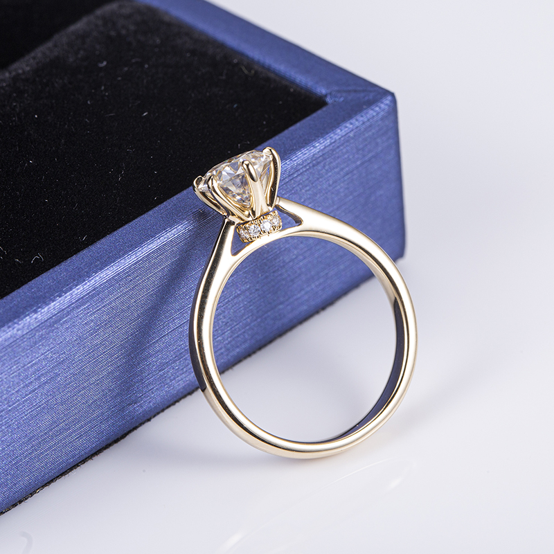 Messi Gems MS-514 Palladium Lab Diamond Moissanite Ring 11