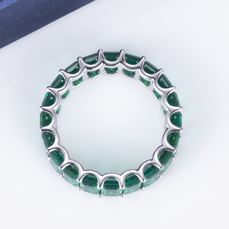 Messi Alahas - Messi Gems 2022 uso nga singsing nga giputol sa esmeralda 18k puti nga Bulawan 5*3mm lab mitubo zambia lab mitubo esmeralda singsing para sa mga babaye Lab Gibuhat Emerald Alahas 11