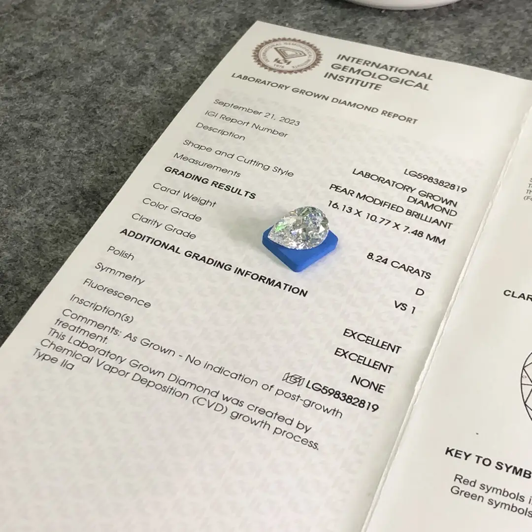 Custom 5ct lab grown diamond factory Manufacturer | Messi Jewelry 5