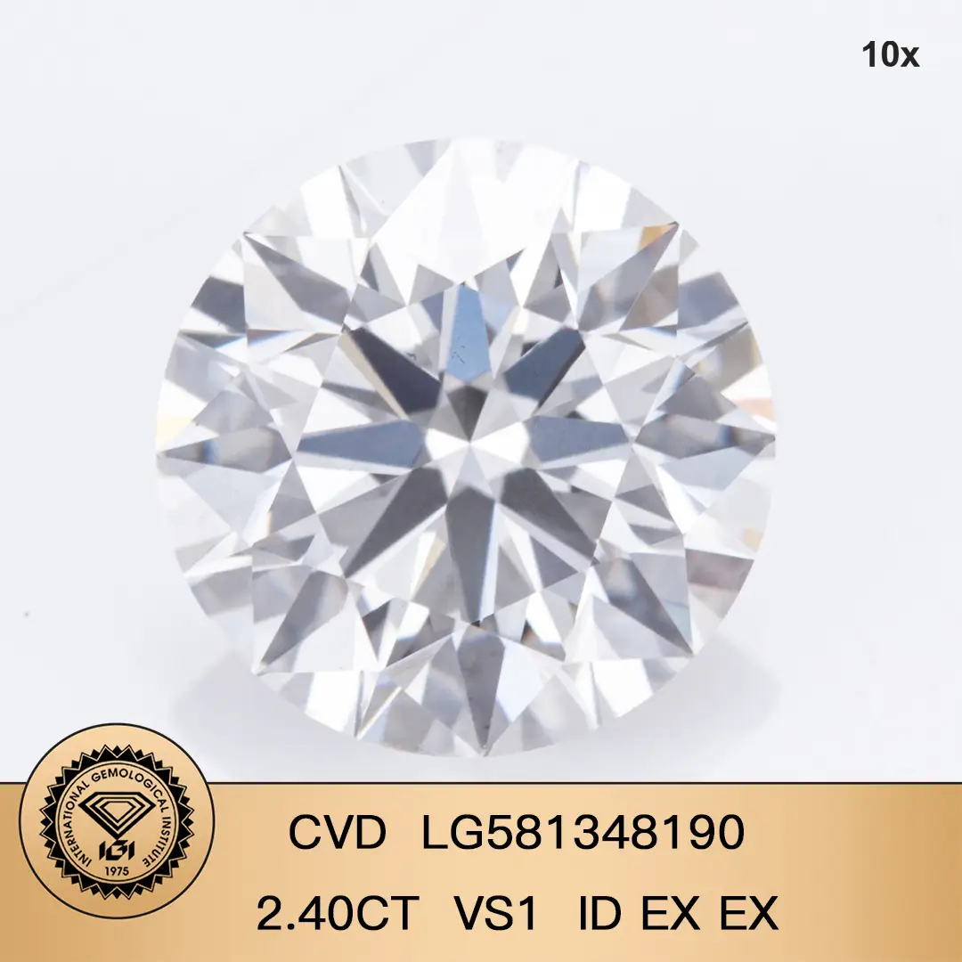 Custom round lab diamond factory price Manufacturer | Messi Jewelry 2