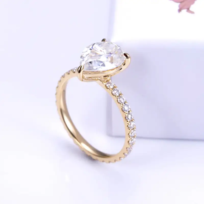 MSR-1429 2.21 Carat 18K Gold Gold Lab Diamond coltivato con anello di gioiello certificato IGI 1