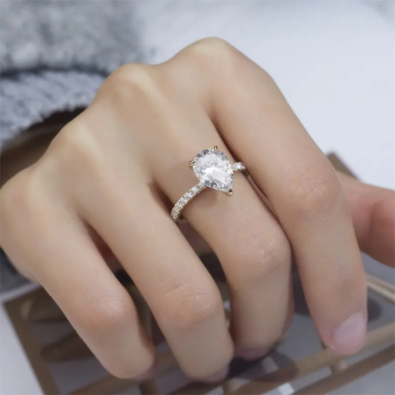 Kenyataan Fesyen Pengilang Cincin Berlian Potongan Makmal 7